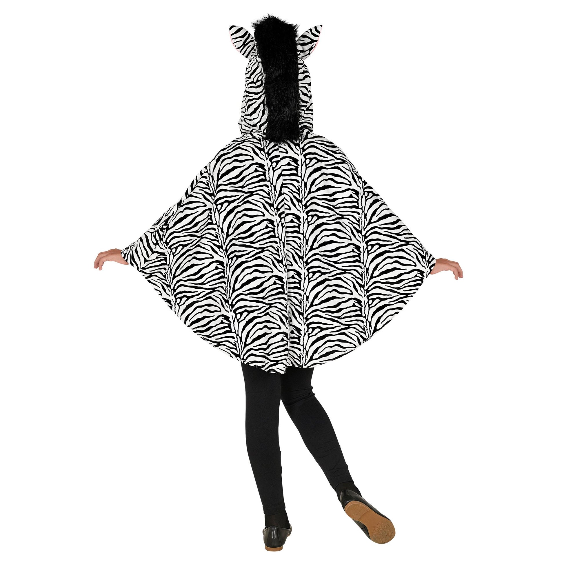 "ZEBRA" (Poncho mit Kapuze) – Ansicht 4