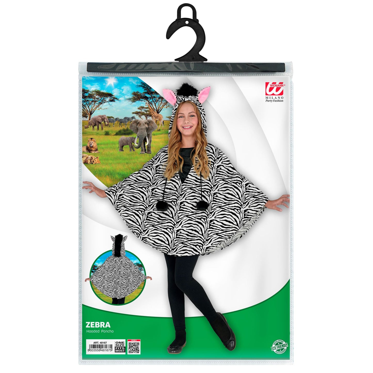 "ZEBRA" (Poncho mit Kapuze) – Ansicht 5