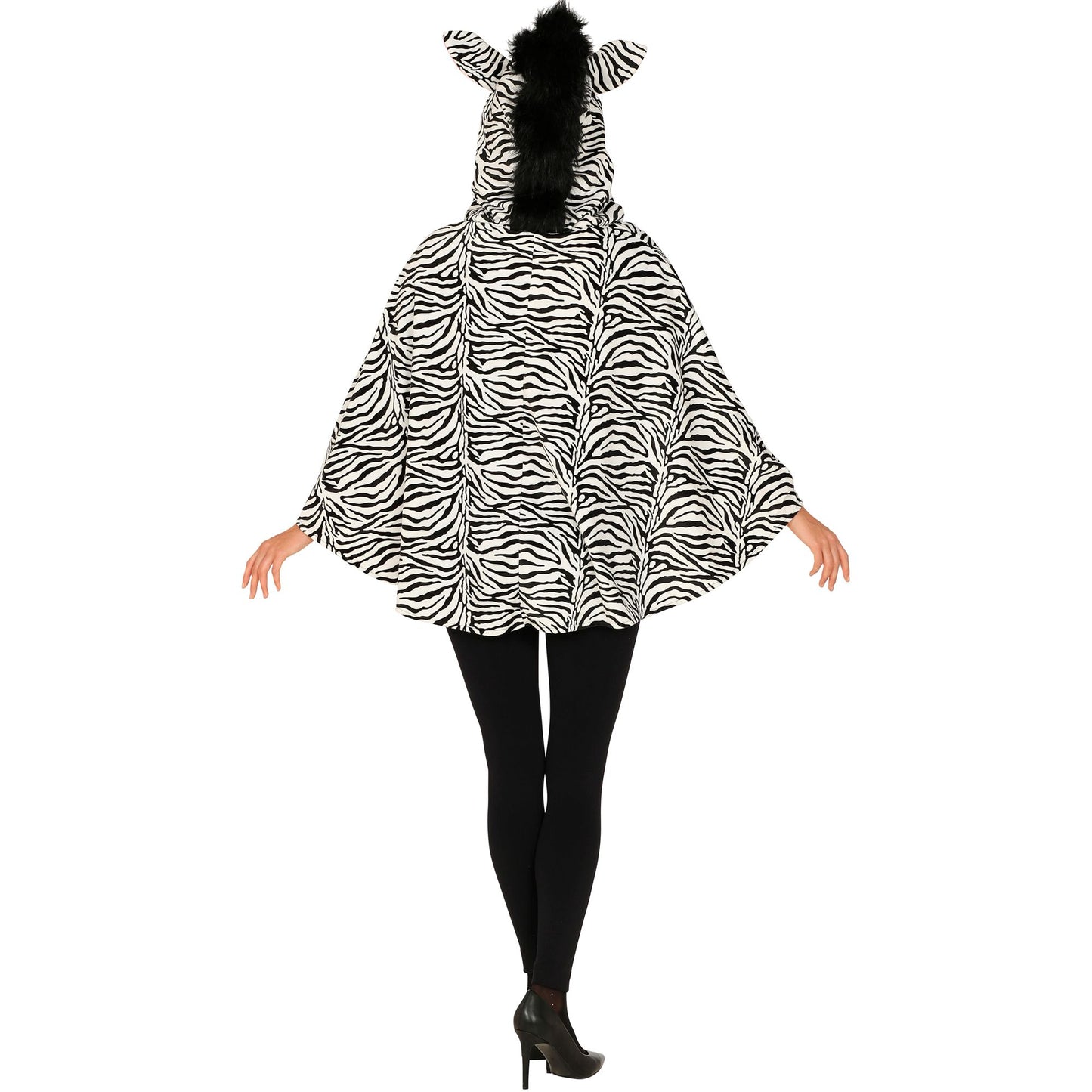 "ZEBRA" (Poncho mit Kapuze) – Ansicht 4