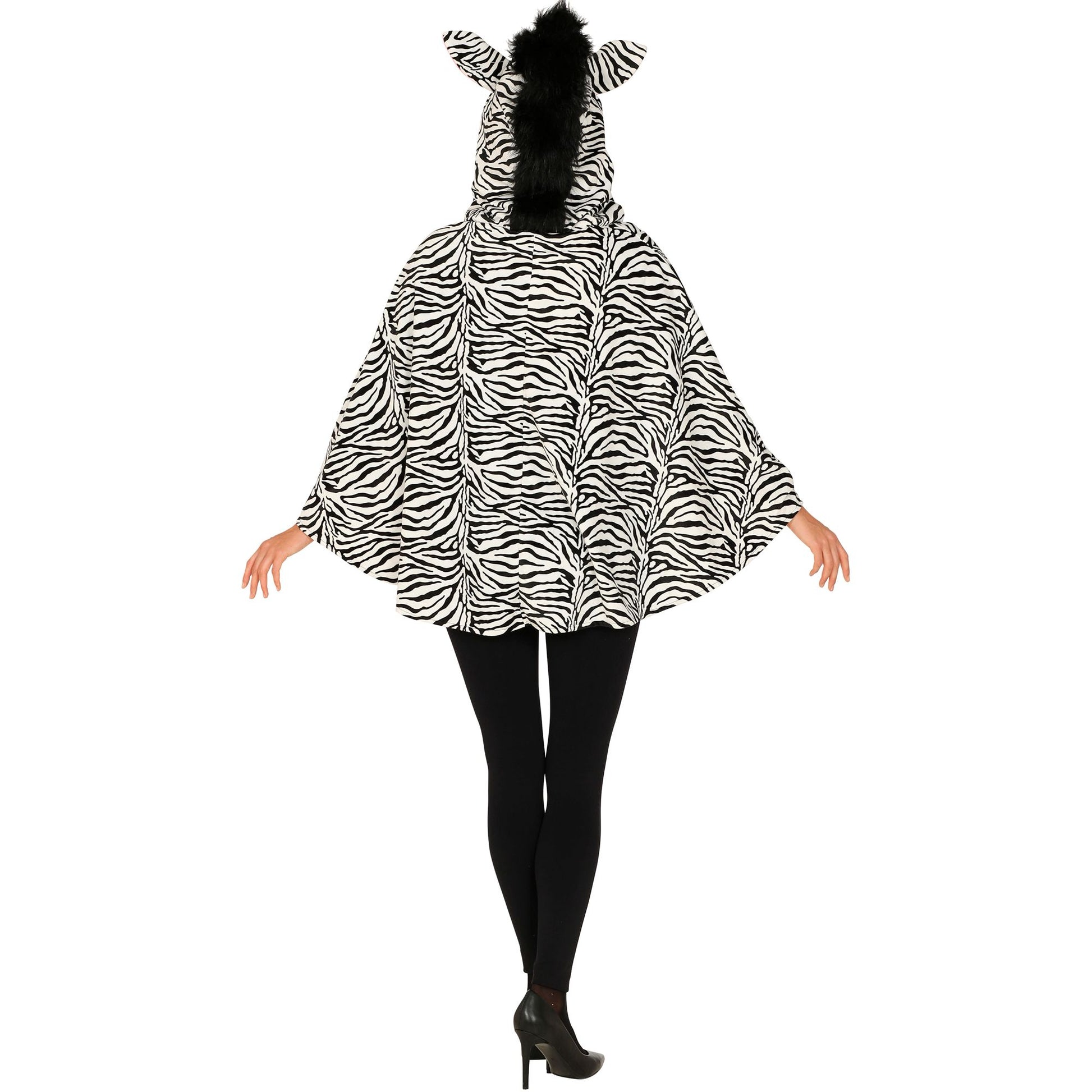 "ZEBRA" (Poncho mit Kapuze) – Ansicht 4