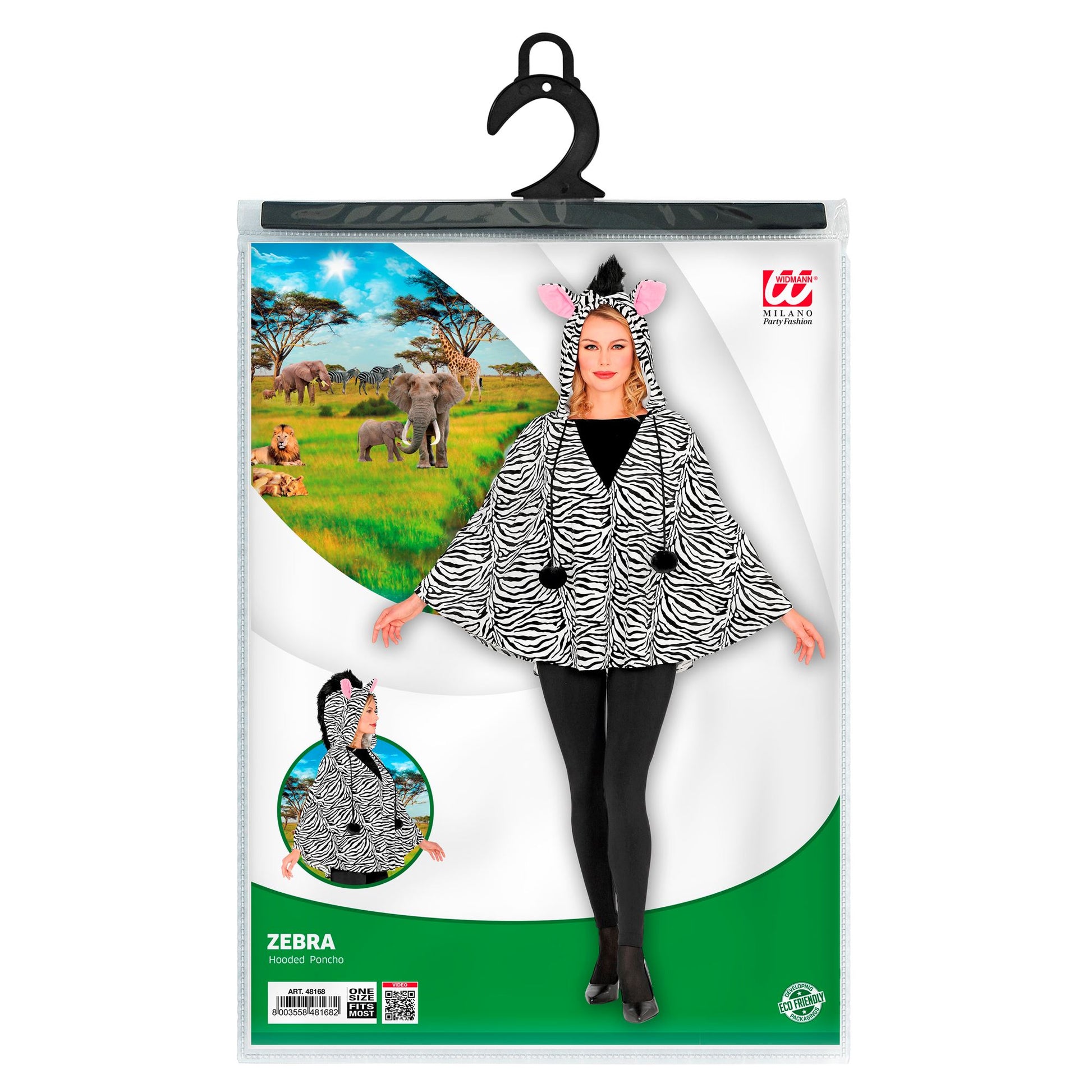 "ZEBRA" (Poncho mit Kapuze) – Ansicht 5