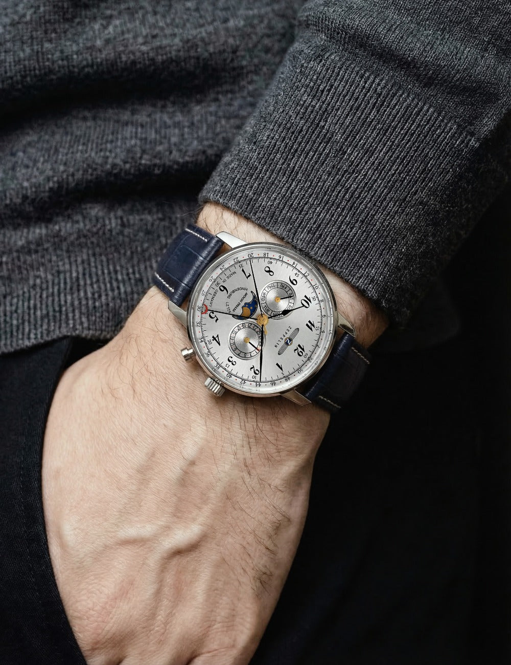 ZEPPELIN 70361 Analoguhr Armbanduhr 40 mm ansicht-2