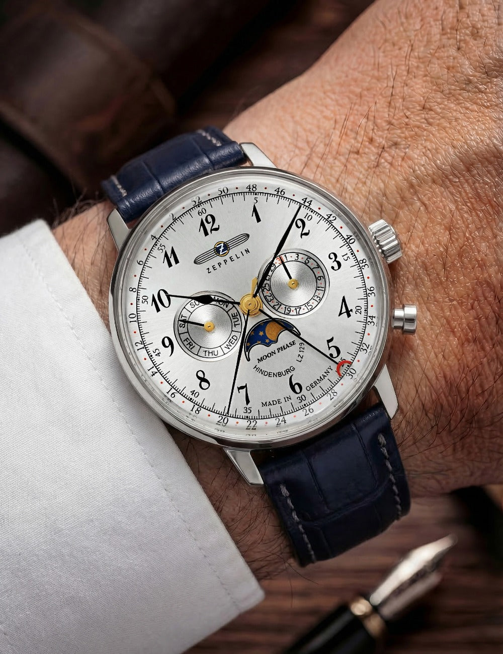 ZEPPELIN 70361 Analoguhr Armbanduhr 40 mm ansicht-3