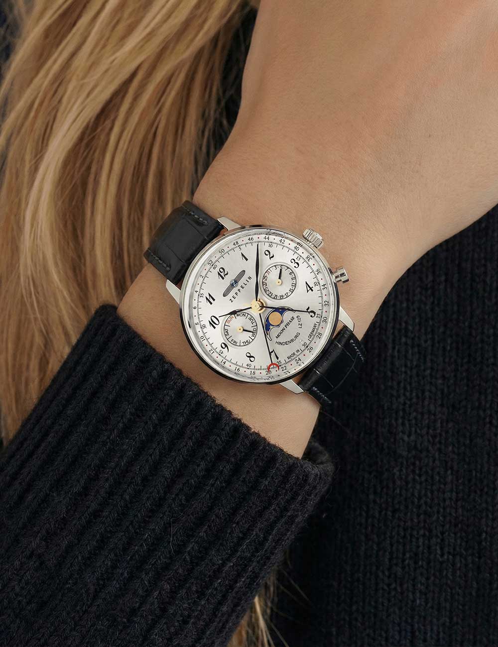 ZEPPELIN 70371 Analoguhr Armbanduhr 40 mm ansicht-2