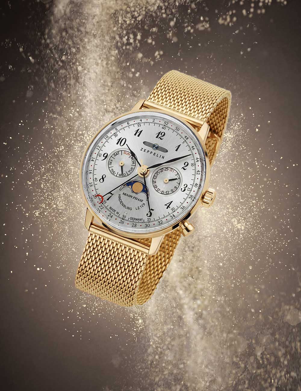 ZEPPELIN 7039M1 Analoguhr Armbanduhr 40 mm