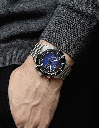 ZEPPELIN 7218M3 Chronograph Armbanduhr 40 mm ansicht-3
