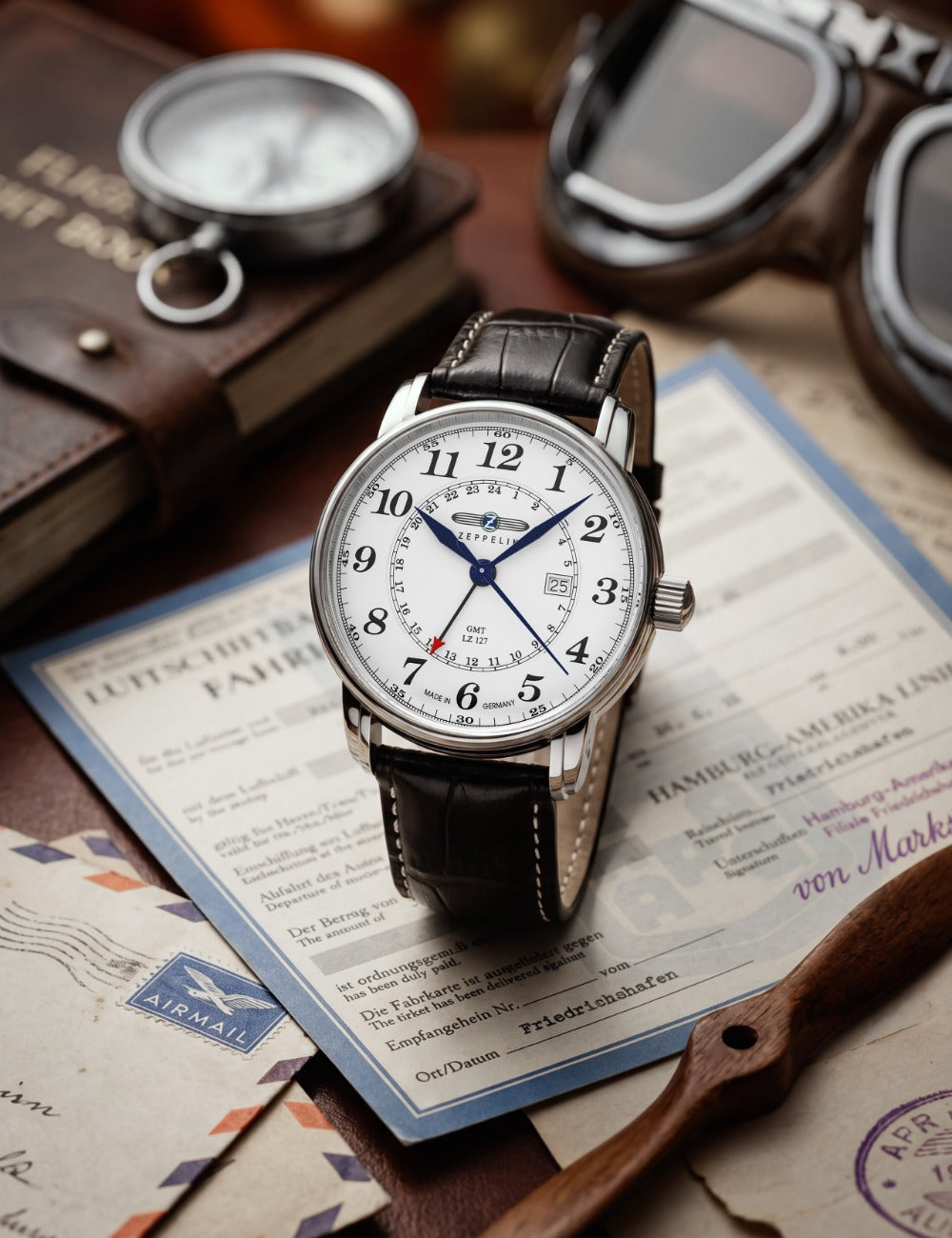ZEPPELIN 76421 Analoguhr Armbanduhr 40 mm ansicht-2