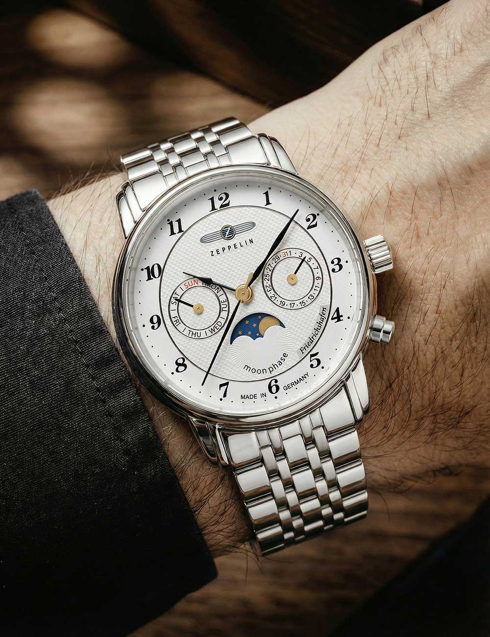 ZEPPELIN 8537M1 Analoguhr Armbanduhr 40 mm ansicht-2