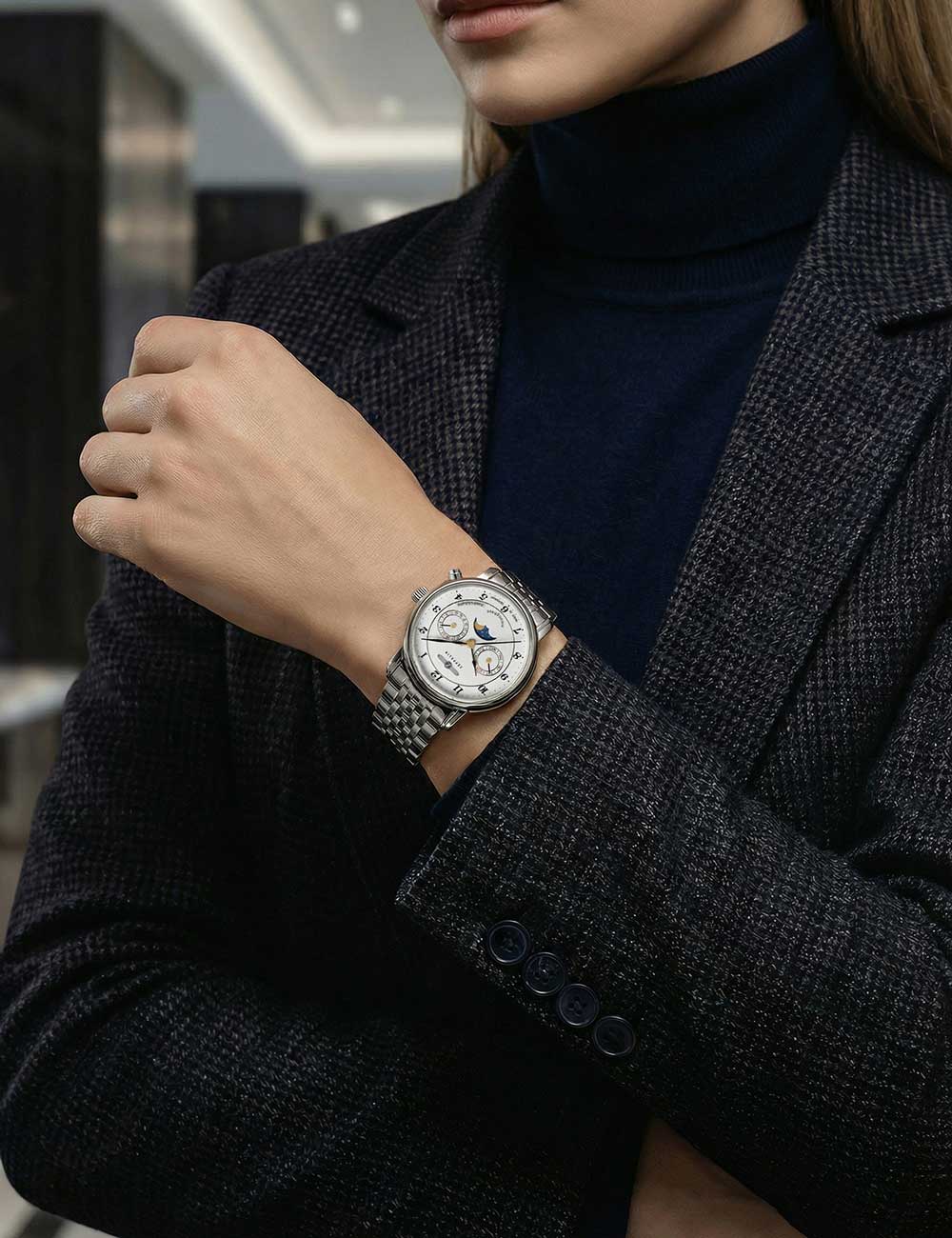 ZEPPELIN 8537M1 Analoguhr Armbanduhr 40 mm