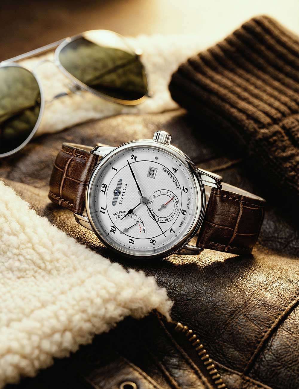 ZEPPELIN 85901 Analoguhr Armbanduhr 40 mm ansicht-3
