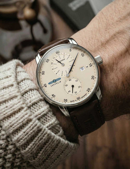 ZEPPELIN 86225 Analoguhr Armbanduhr 40 mm ansicht-3