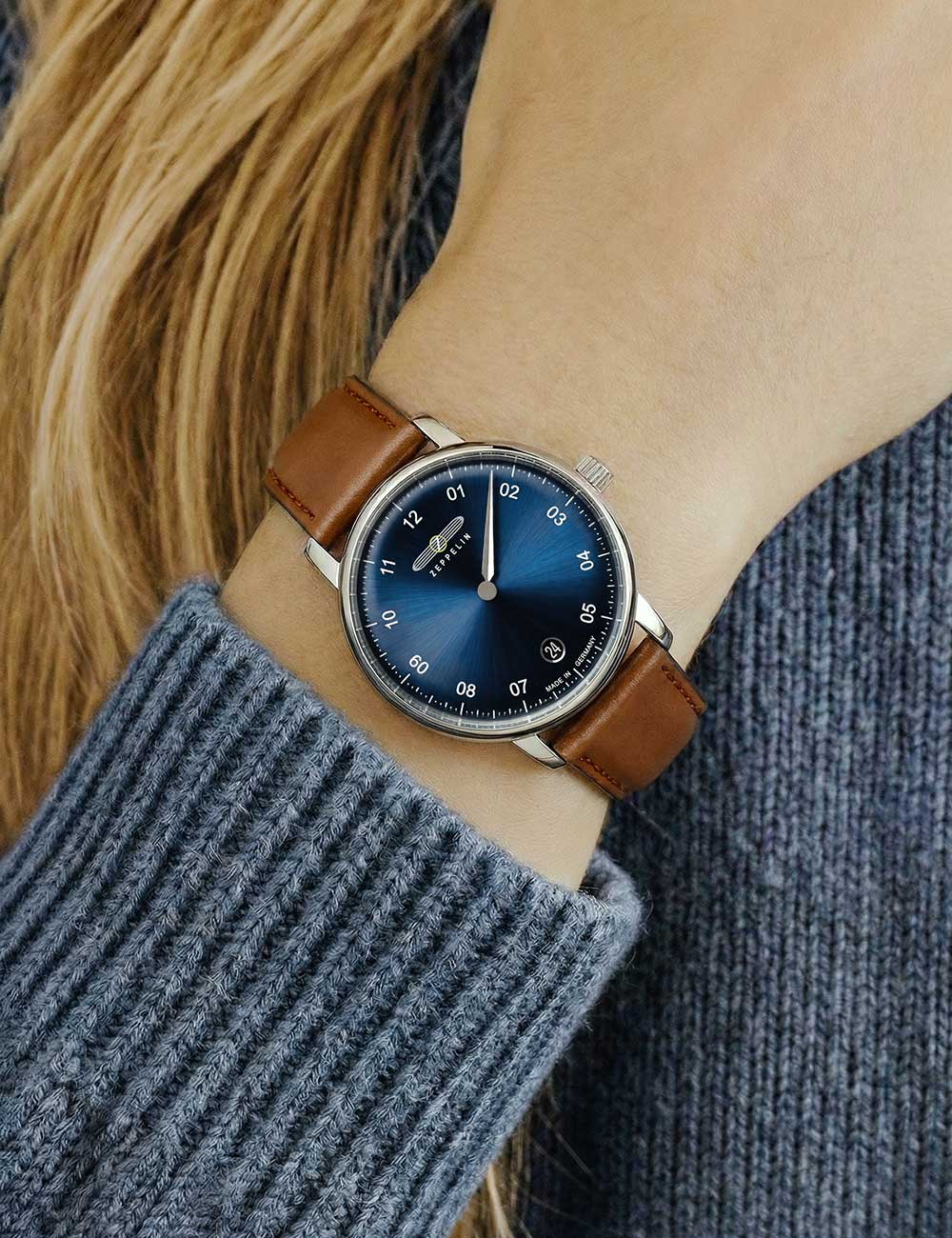 ZEPPELIN 86433 Analoguhr Armbanduhr 40 mm ansicht-3