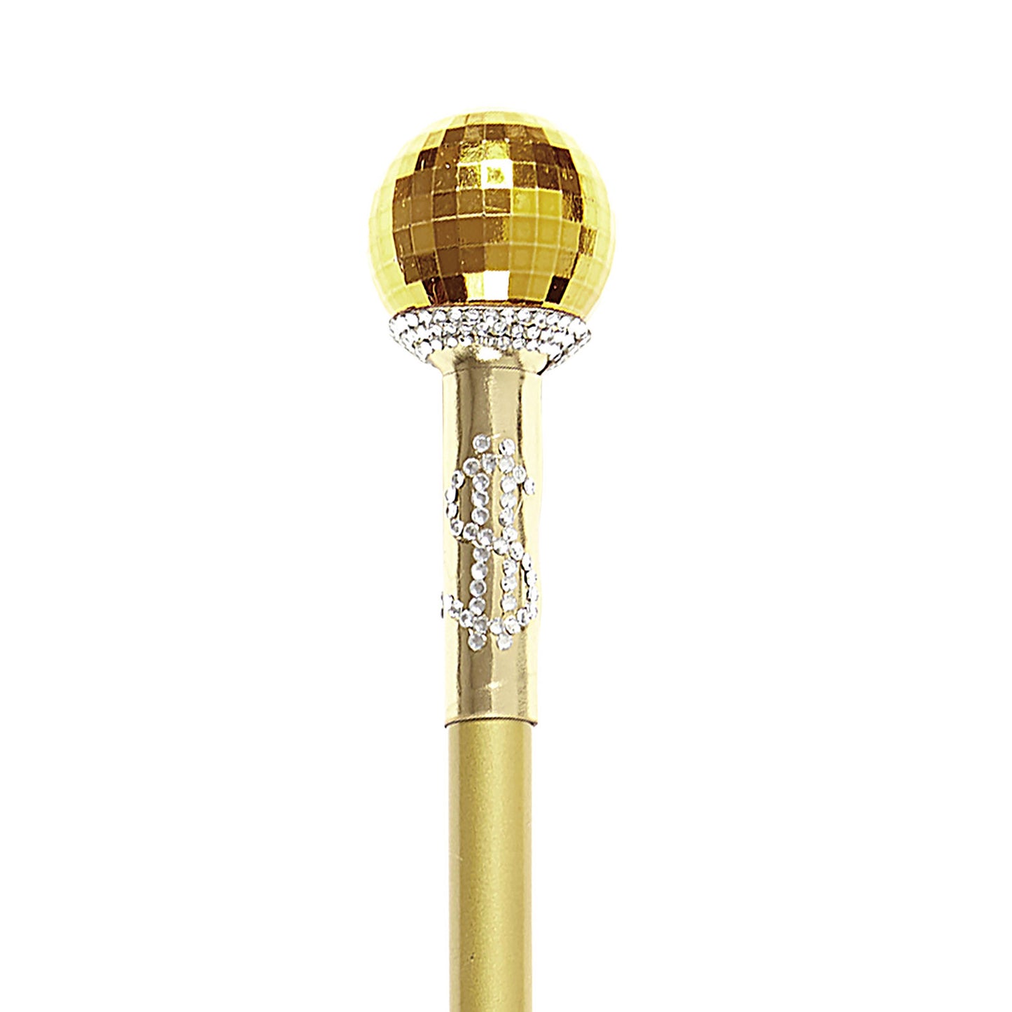 "ZERLEGBAR GOLDENER ZUHÄLTERSTAB" 87 cm – Detailansicht