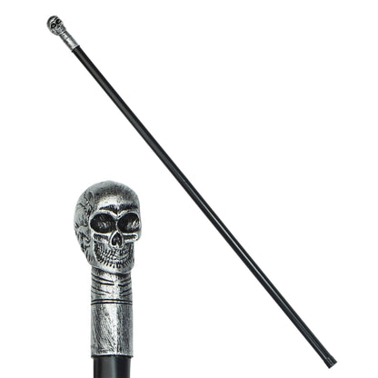 "ZERLEGBARER TOTENKOPFSTAB" 105 cm – Vorderansicht