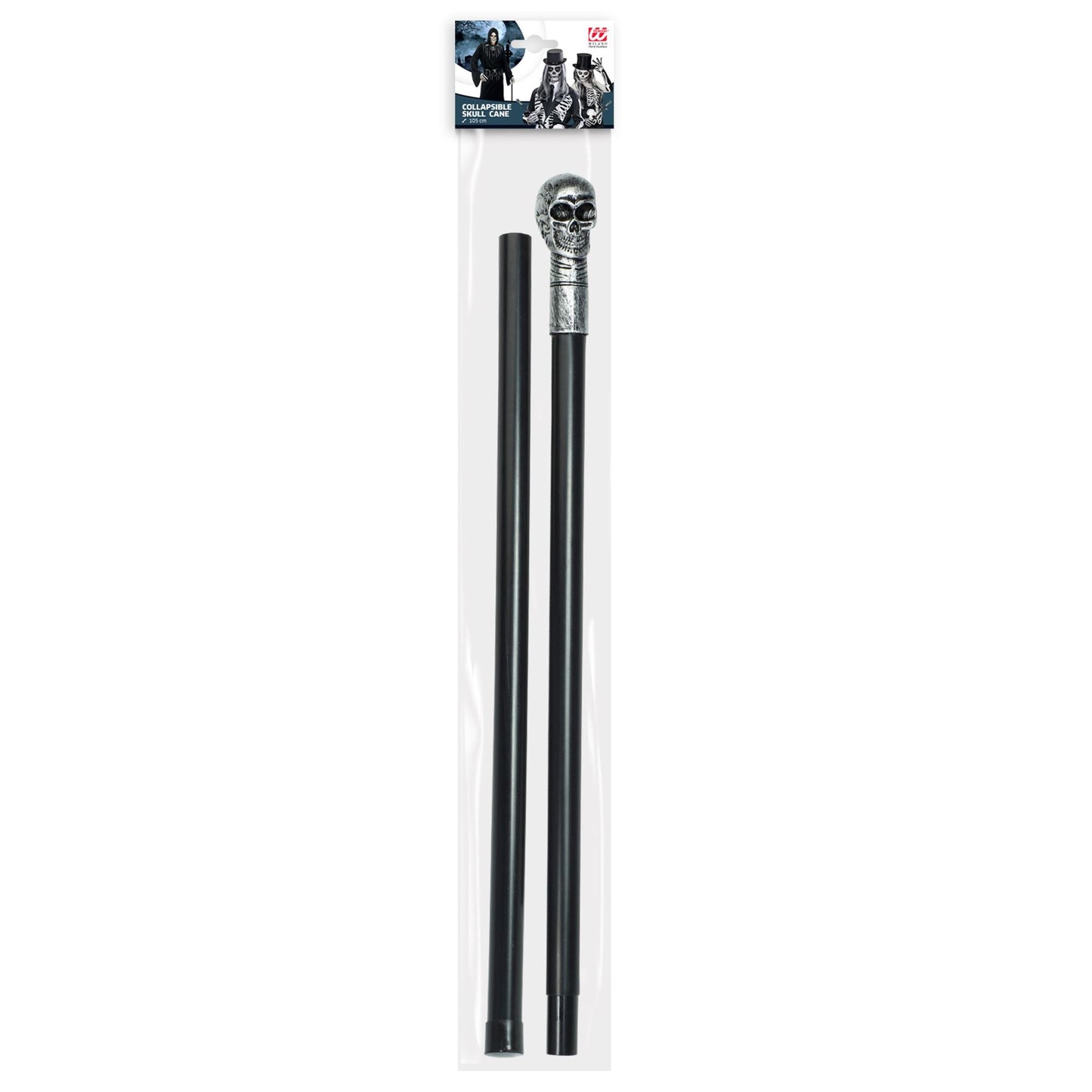 "ZERLEGBARER TOTENKOPFSTAB" 105 cm – Ansicht 3