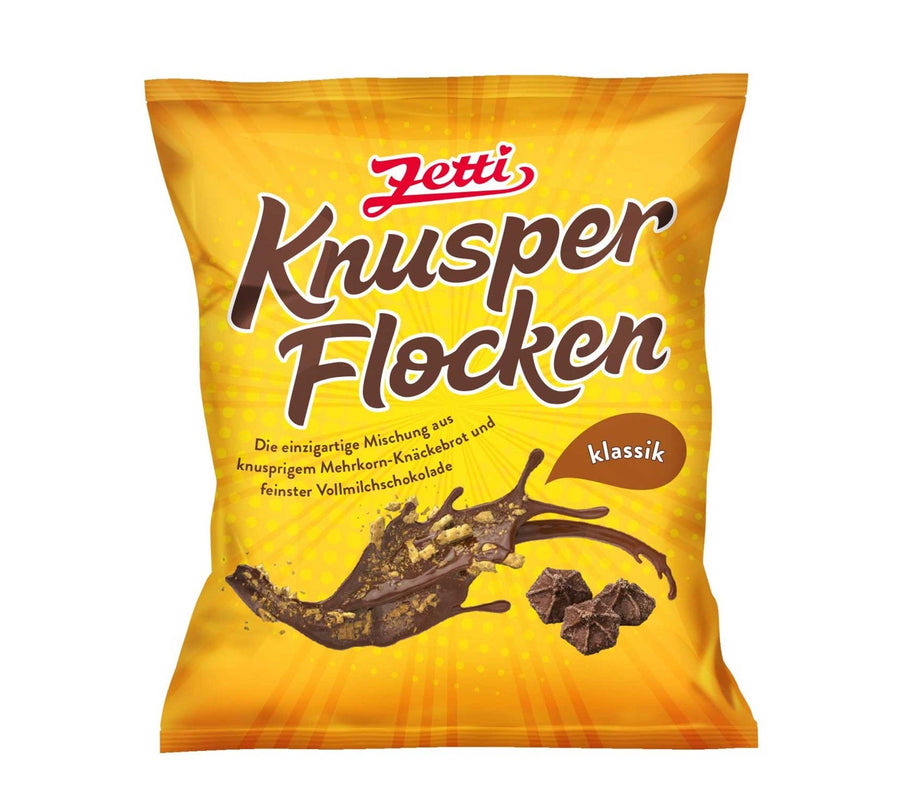 Zetti Knusperflocken Klassik 130 g mit Knäckebrot-Stückchen und Vollmilch-Schokolade