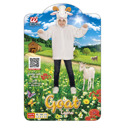 "ZIEGE SOFT PLÜSCHKOSTÜM" (Jacke mit Kapuze) – Detailansicht