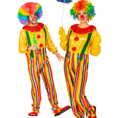 "ZIRKUS CLOWN" (Kostüm mit Kragen und Hosenträger) – Vorderansicht
