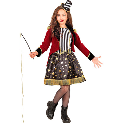 "ZIRKUS DIREKTORIN" (Kleid mit Tutu-Unterrock, Jacke, Minihut) – Detailansicht