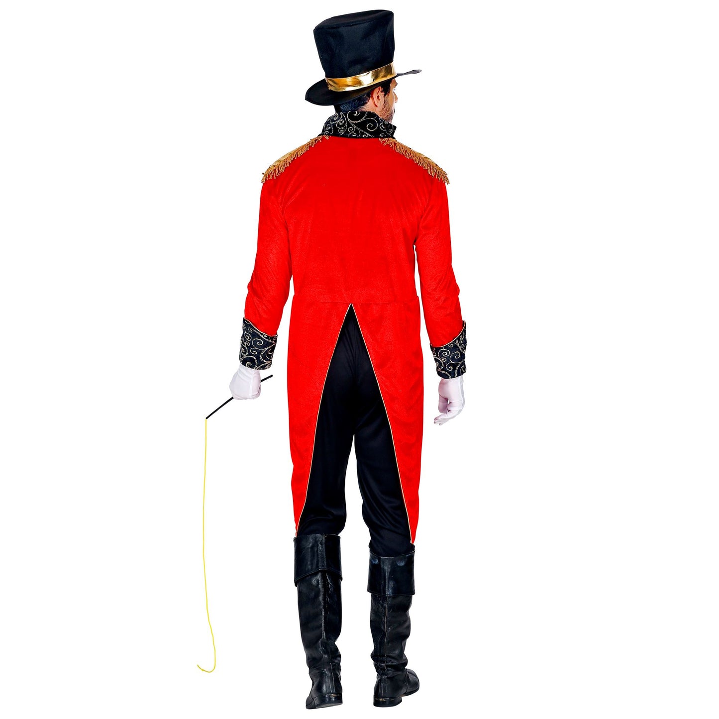 "ZIRKUSDIREKTOR" (Frack mit Weste, Hemd Vorderseite mit Kragen und Fliege, Hose, Zylinder, Handschuhe, Peitsche) – Ansicht 4