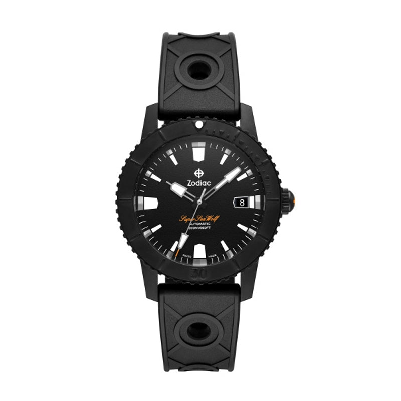 ZODIAC ZO9297 Date Armbanduhr 40 mm Schwarz ansicht-3