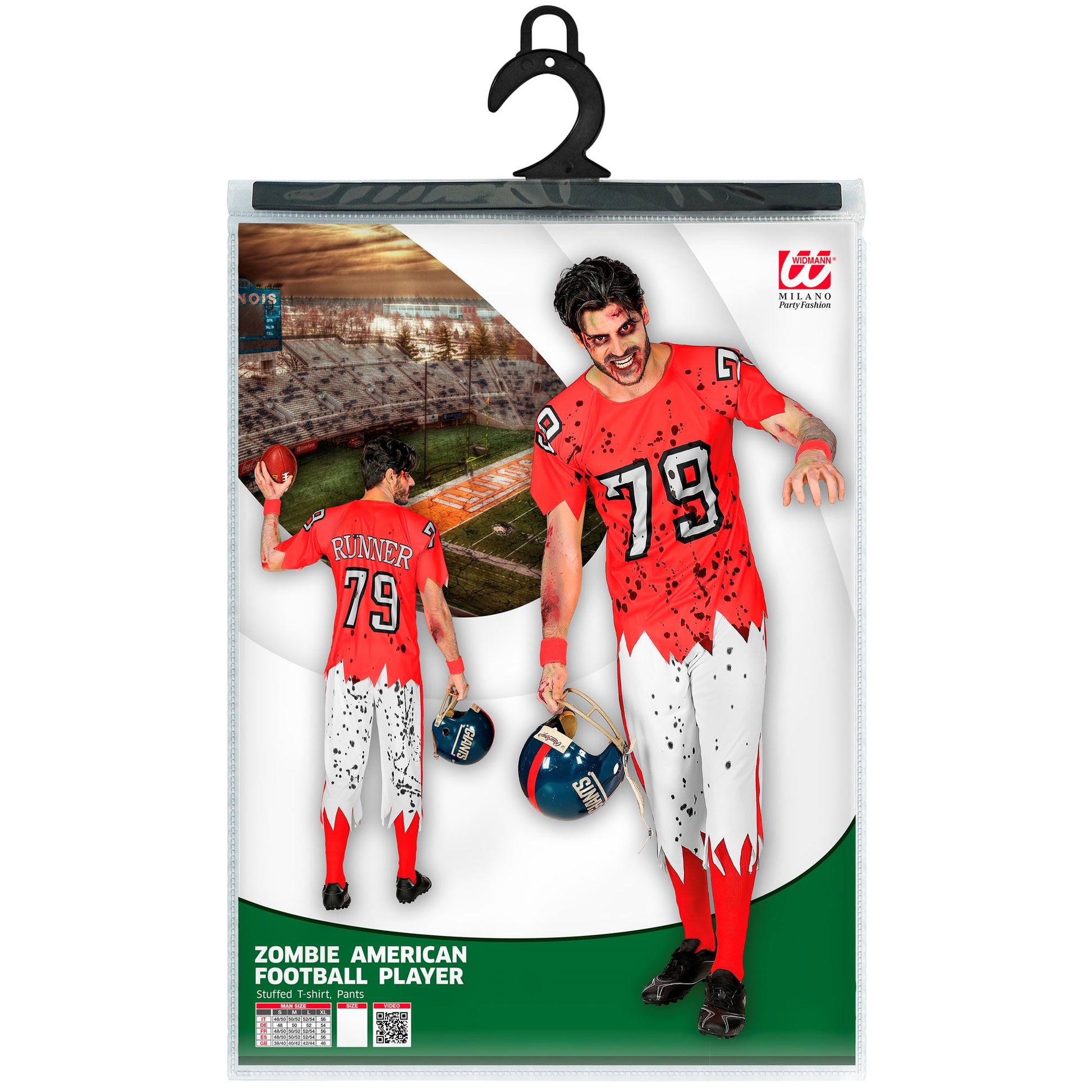 "ZOMBIE AMERICAN FOOTBALL PLAYER" (Muskelshirt, Hose) – Ansicht 5
