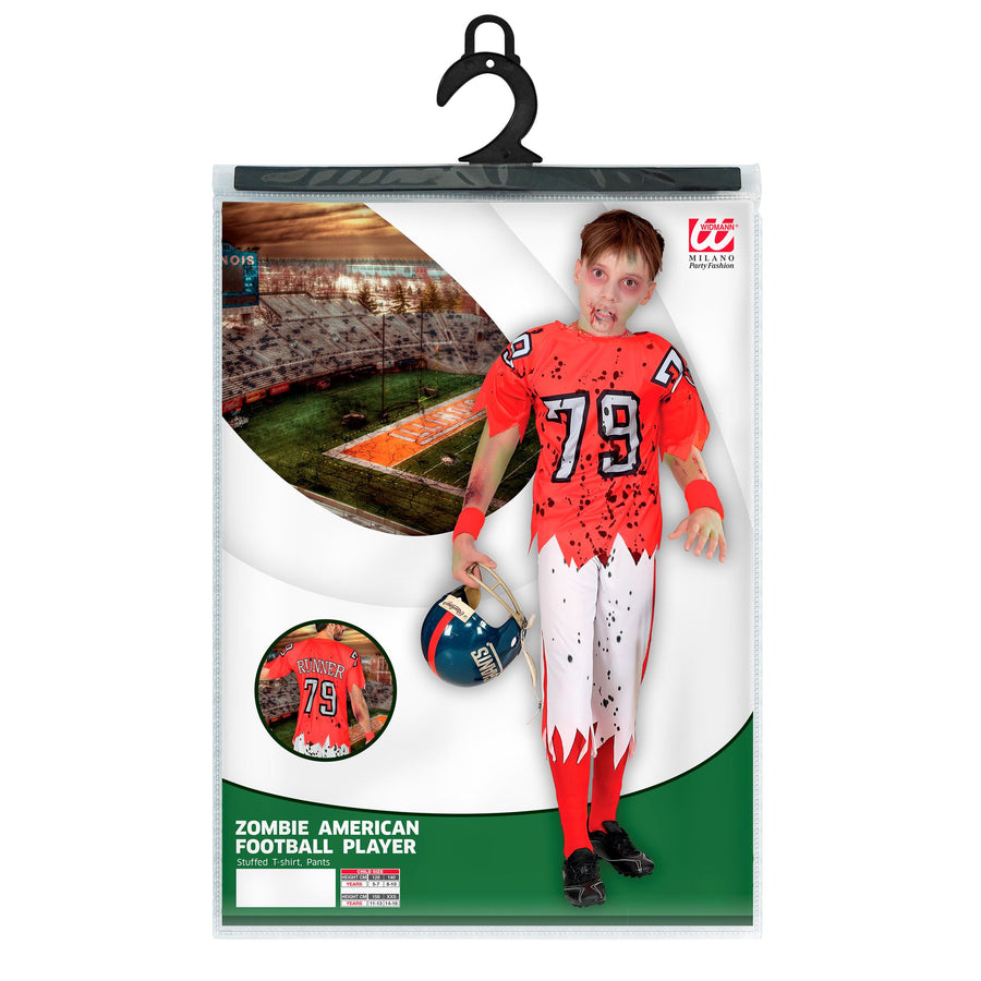 "ZOMBIE AMERICAN FOOTBALL PLAYER" (Muskelshirt, Hose) – Detailansicht