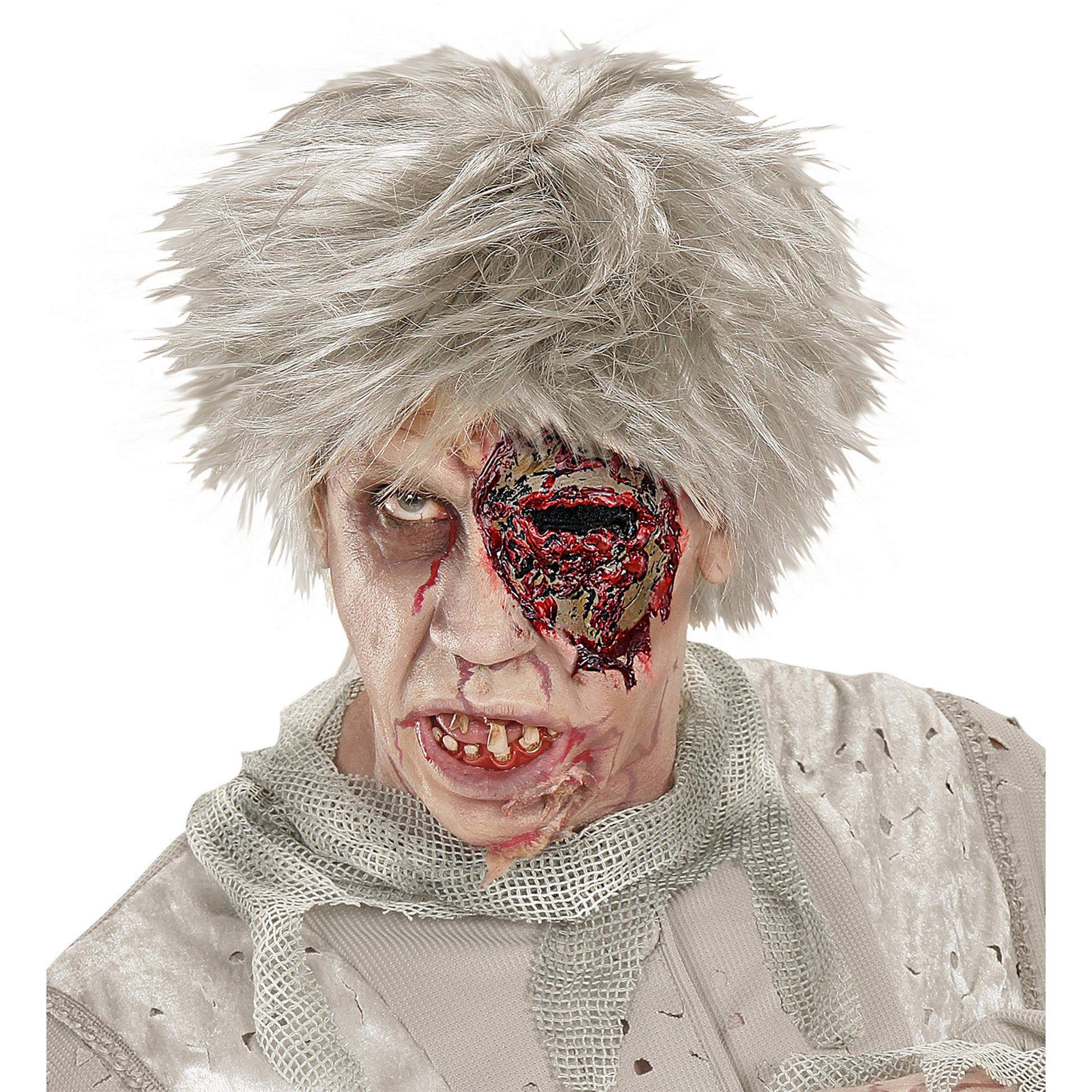 "ZOMBIE AUGE- FX LATEX PROTHESE" mit 2 St. flüssigem Latexkleber – Ansicht 5