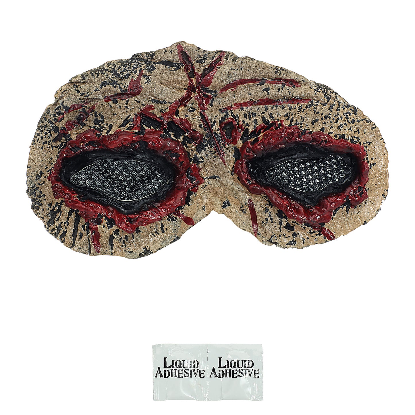 "ZOMBIE AUGEN- FX LATEX PROTHESE" mit 2 St. flüssigem Latexkleber – Detailansicht