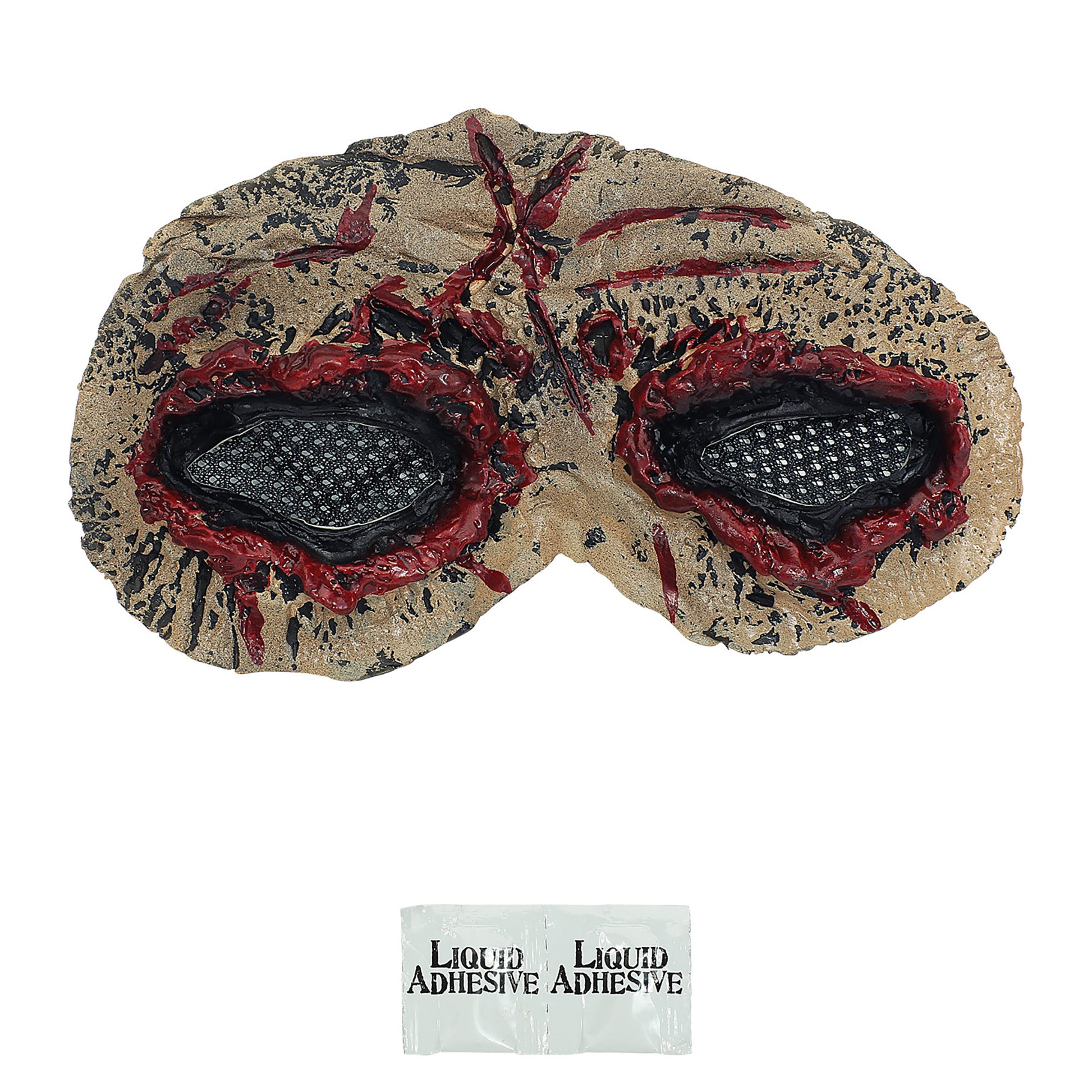 "ZOMBIE AUGEN- FX LATEX PROTHESE" mit 2 St. flüssigem Latexkleber – Detailansicht