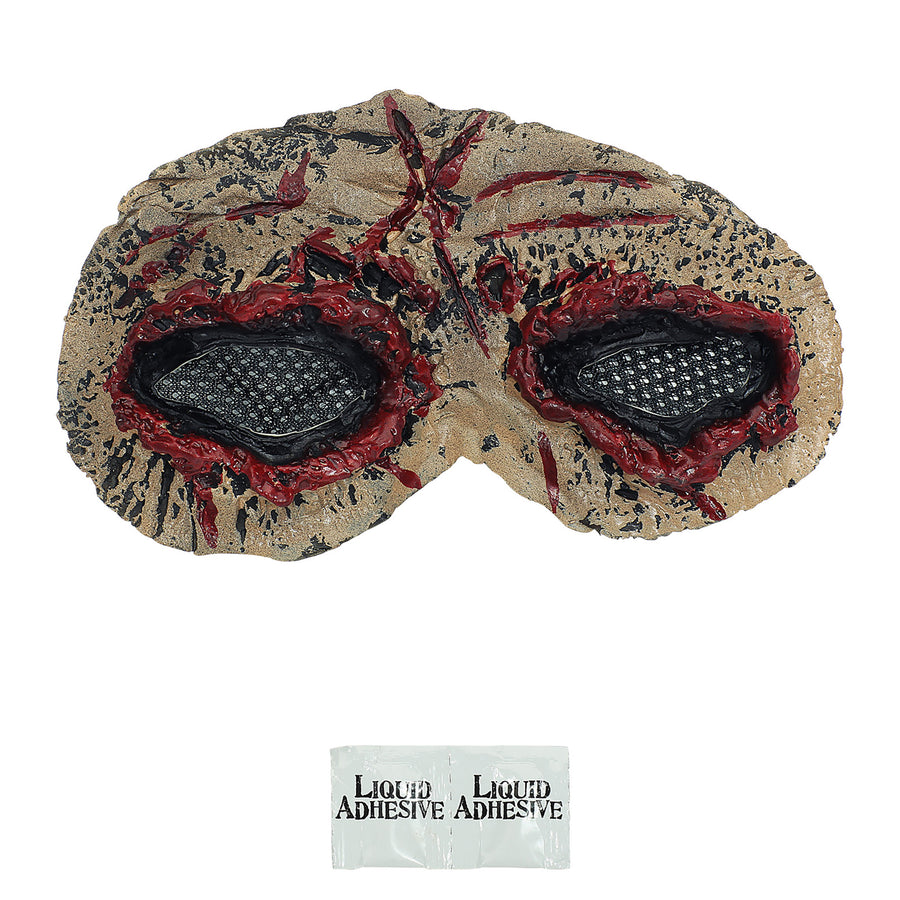 "ZOMBIE AUGEN- FX LATEX PROTHESE" mit 2 St. flüssigem Latexkleber – Detailansicht