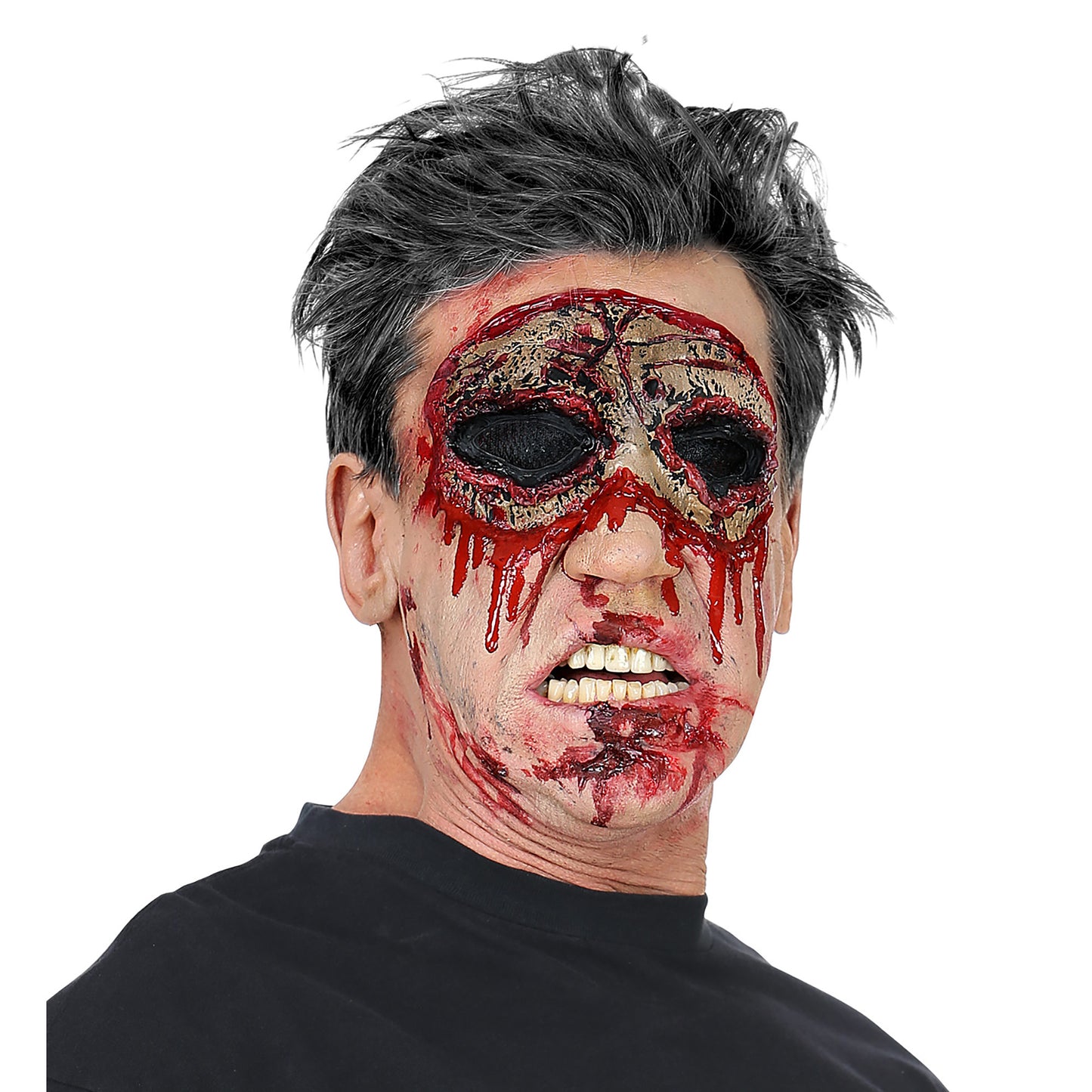 "ZOMBIE AUGEN- FX LATEX PROTHESE" mit 2 St. flüssigem Latexkleber – Ansicht 3