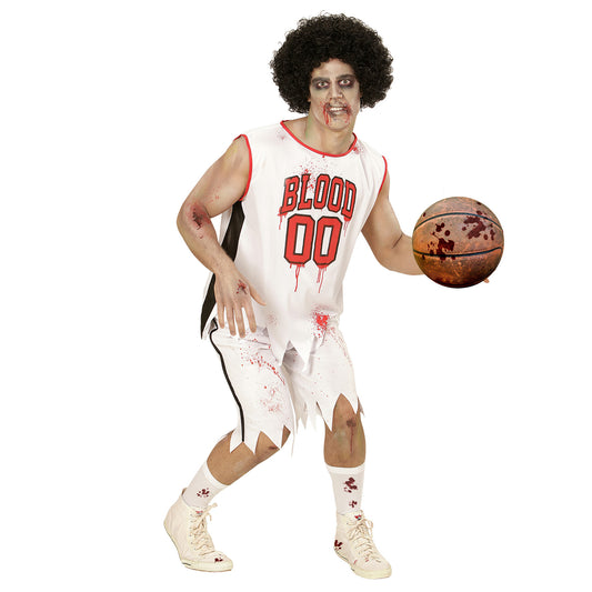 "ZOMBIE BASKETBALLSPIELER" (Shirt, Shorts) – Vorderansicht