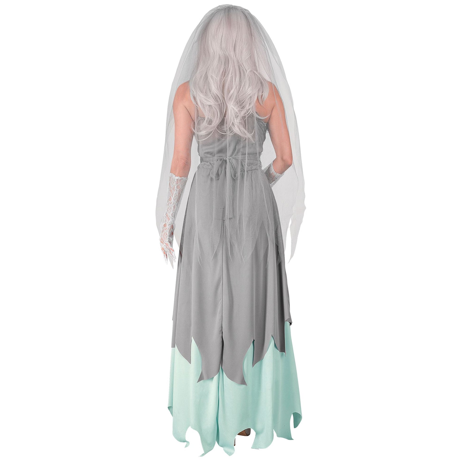 "ZOMBIE BRAUT" (Kleid, Schleier mit Blumen, Blumenstrauss) – Ansicht 4