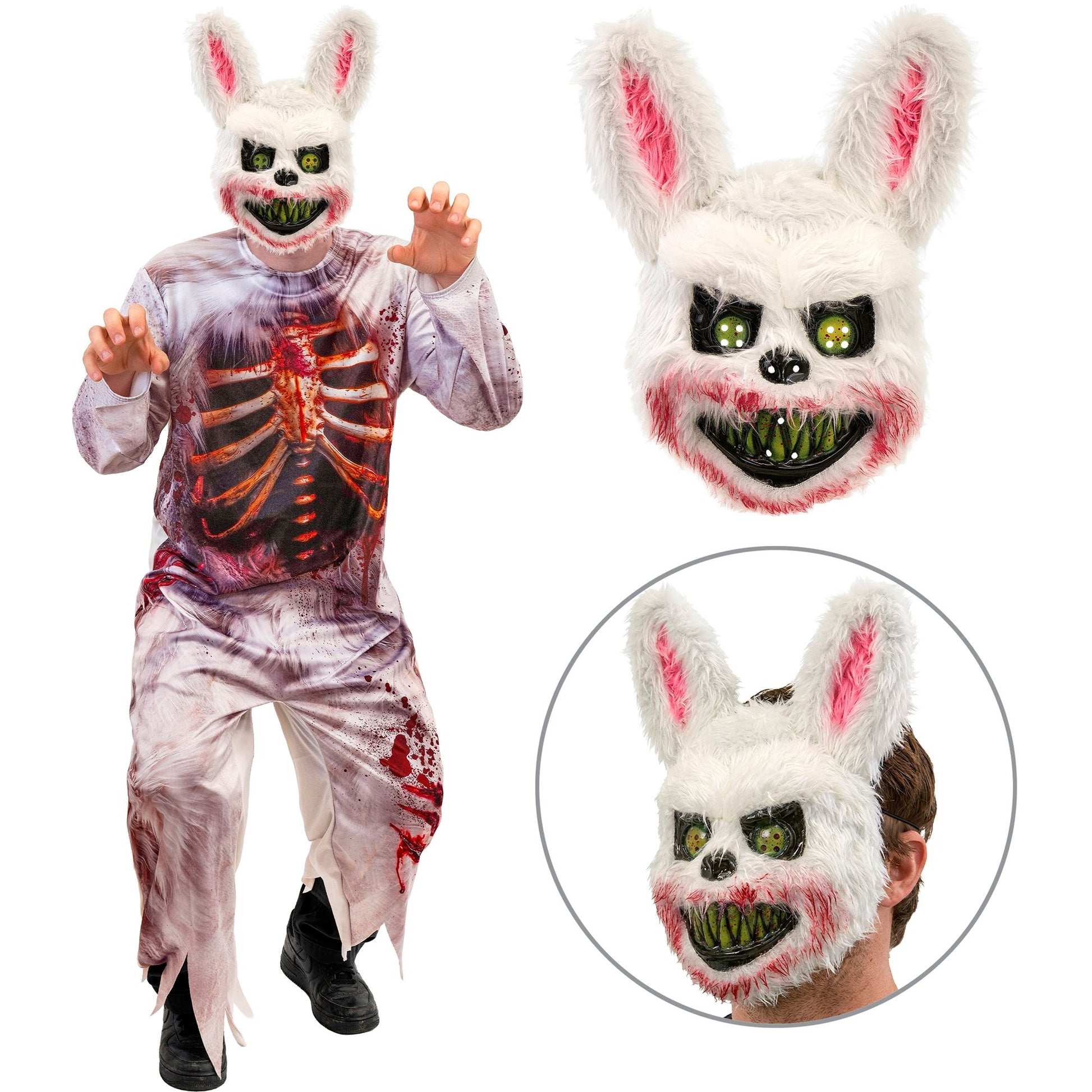 "ZOMBIE BUNNY" (Overall, Maske) – Detailansicht