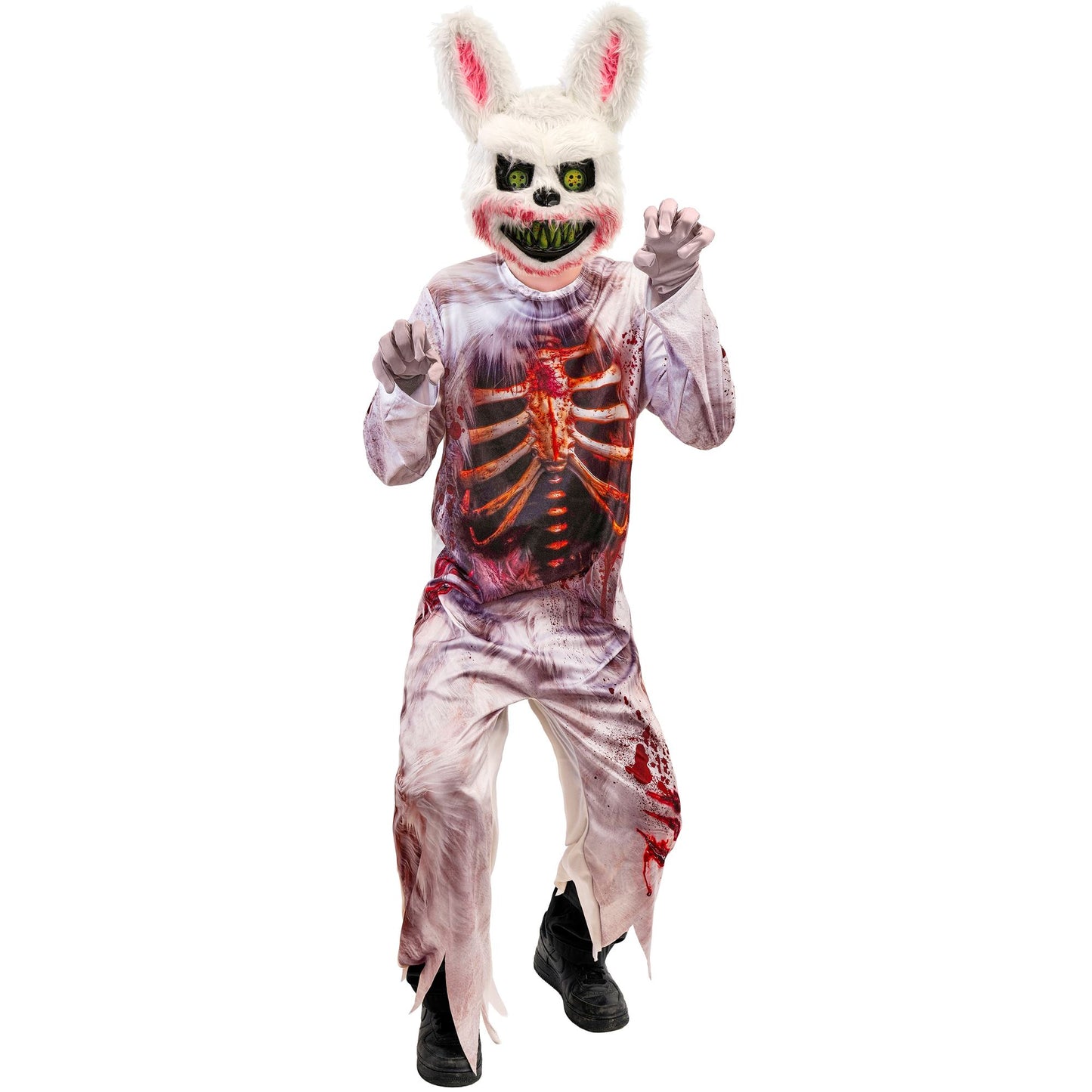 "ZOMBIE BUNNY" (Overall, Maske) – Vorderansicht