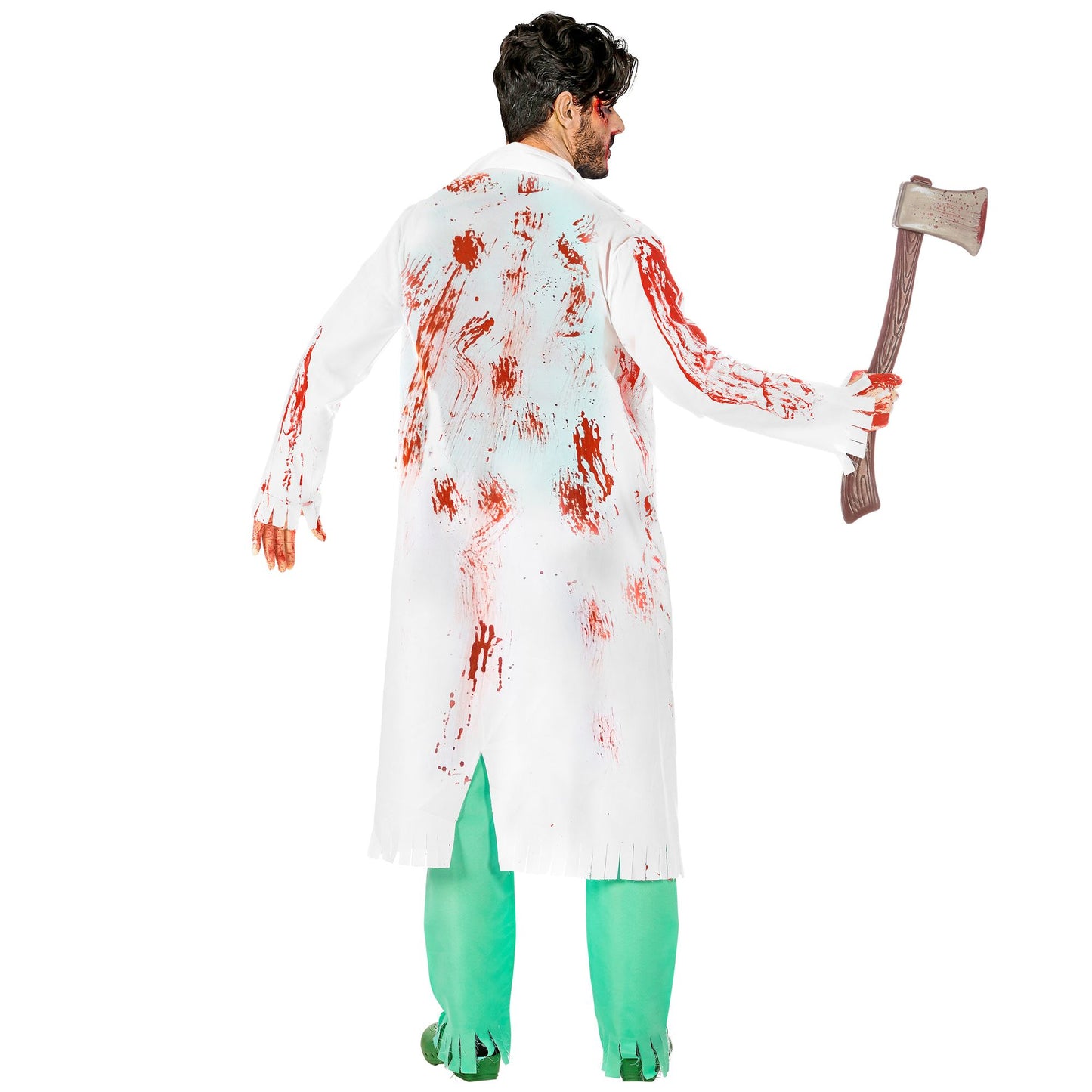 "ZOMBIE CHIRURG" (Laborkittel mit Hemd und Wunde, Hose, blutverschmierte Handschuhe) – Ansicht 4