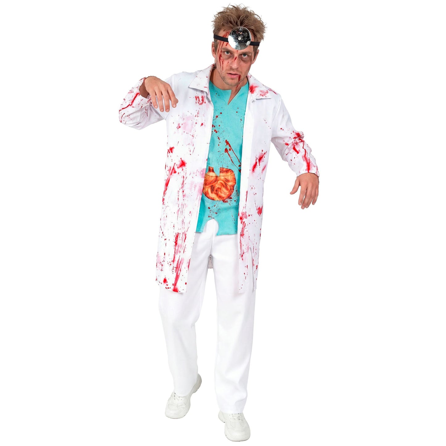 "ZOMBIE DOKTOR" (Kittel mit Hemd und Gedärmen, Kopbeckung) – Ansicht 3