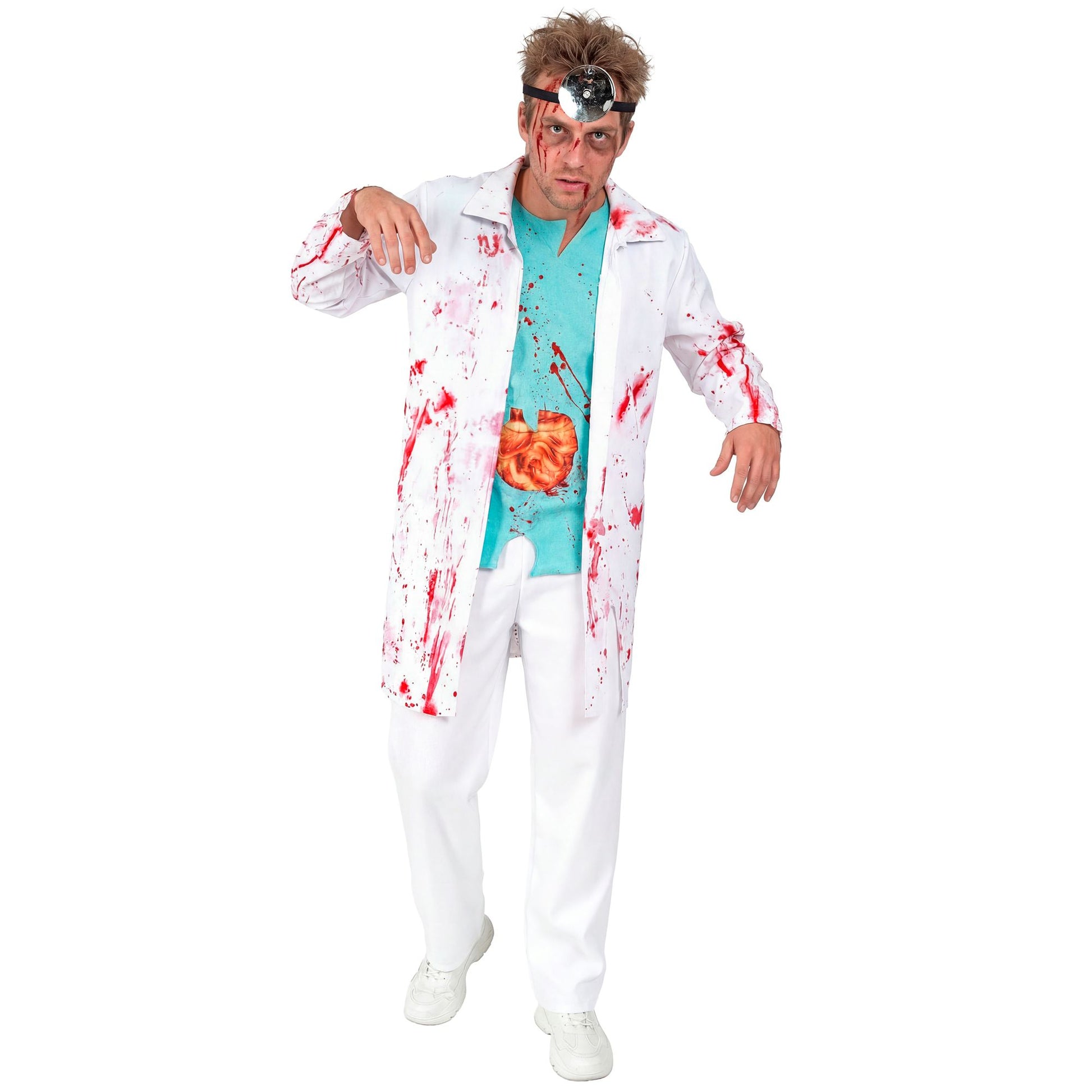 "ZOMBIE DOKTOR" (Kittel mit Hemd und Gedärmen, Kopbeckung) – Ansicht 3
