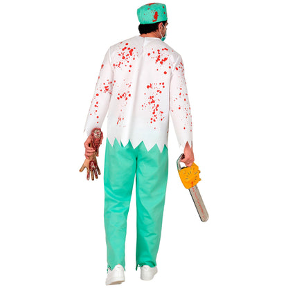 "ZOMBIE DOKTOR" (Oberteil mit Rippenknochen, Hose, Kopfbedeckung, Maske) – Ansicht 7