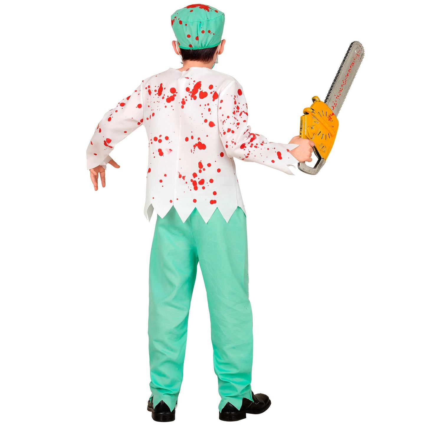 "ZOMBIE DOKTOR" (Oberteil mit Rippenknochen, Hose, Kopfbedeckung, Maske) – Ansicht 7