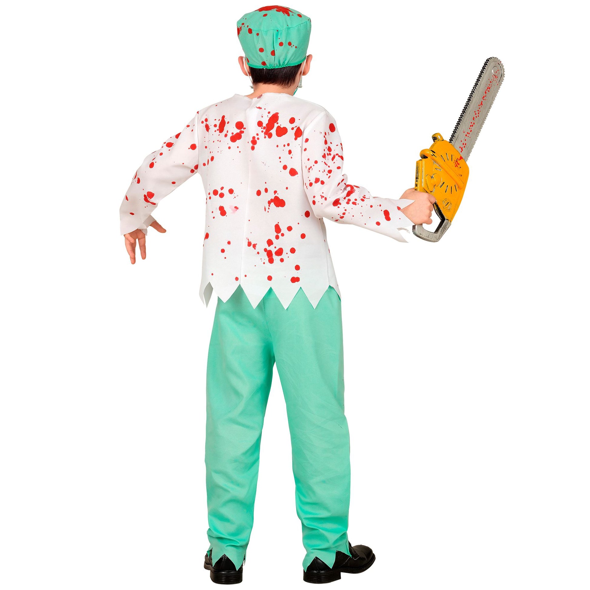 "ZOMBIE DOKTOR" (Oberteil mit Rippenknochen, Hose, Kopfbedeckung, Maske) – Ansicht 7