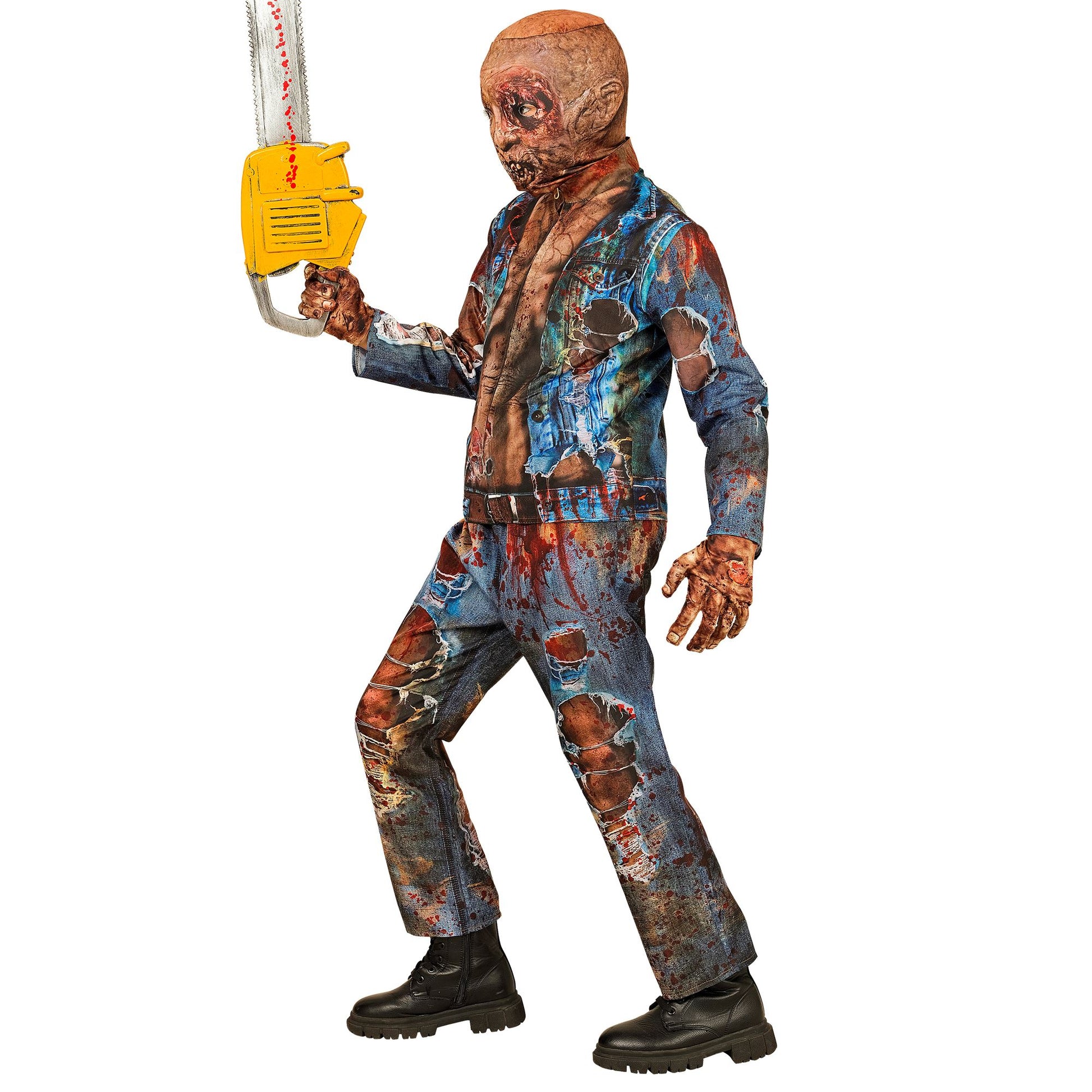 "ZOMBIE FAST COSTUME" (Oberteil, Hose, Handschuhe, Maske) – Ansicht 5