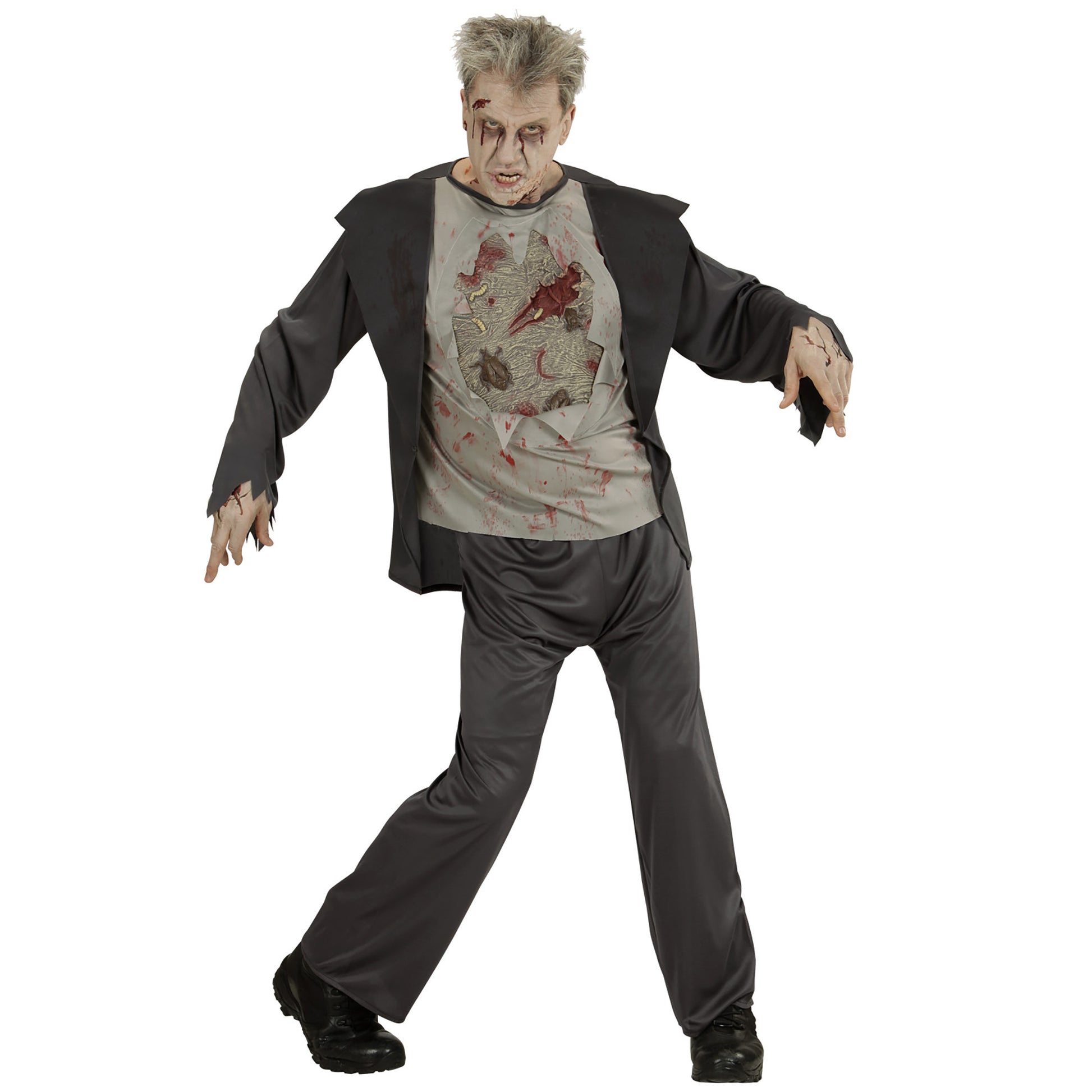 "ZOMBIE" (Jacke mit zerrissenem T-Shirt, Hose) – Detailansicht