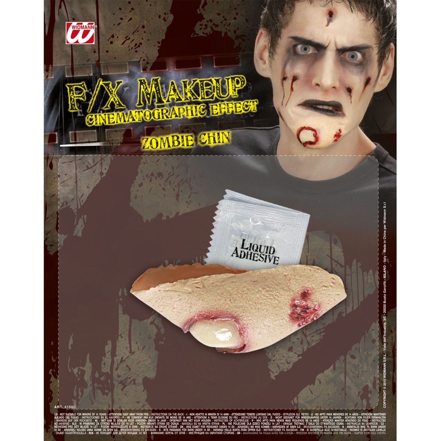 "ZOMBIE KINN" professionelle Qualität mit Klebstofftube – Vorderansicht