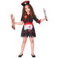 "ZOMBIE KRANKENSCHWESTER" (Kleid mit Unterrock, Kopfschmuck) – Vorderansicht