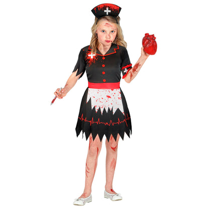 "ZOMBIE KRANKENSCHWESTER" (Kleid mit Unterrock, Kopfschmuck) – Ansicht 4