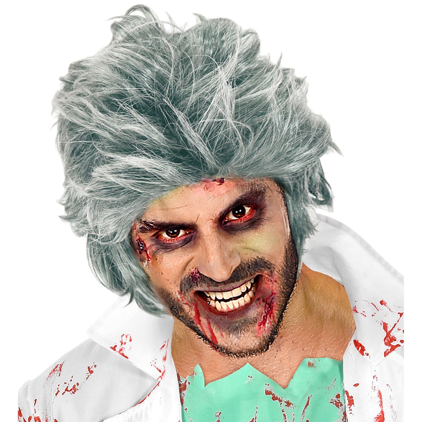 "ZOMBIE PERÜCKE" in Polybag – Vorderansicht