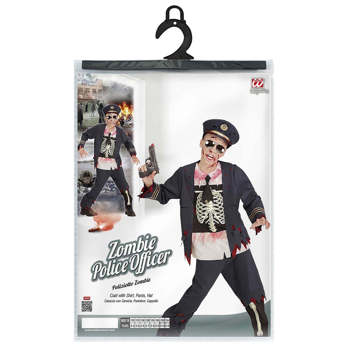 "ZOMBIE POLIZIST" (Jacke mit Hemd, Hose, Hut) – Ansicht 3