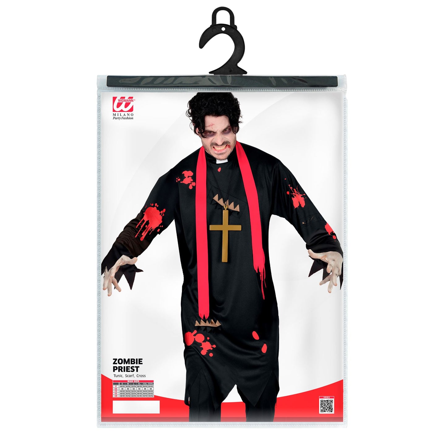 "ZOMBIE PRIESTER" (Robe, Schal, Kreuz) – Ansicht 5